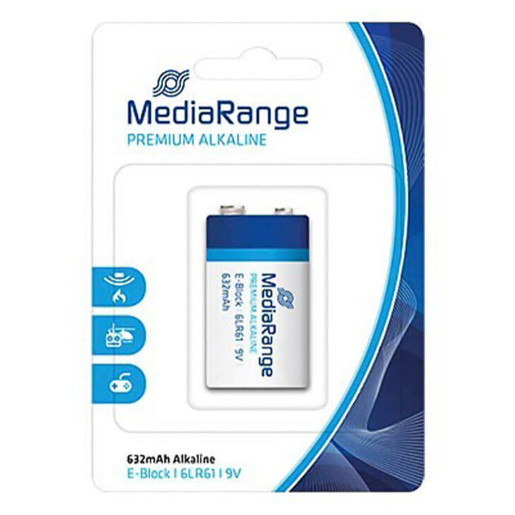 Baterija 9 v MediaRange 1/1 alkalna
