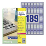 Etikete zweckform l6008 1/20 srebrne