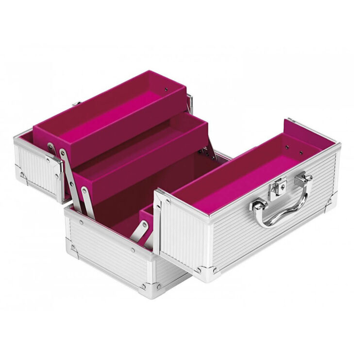 Kovček kozmetični Clauss 23x15x15 cm BC-10041 srebrn