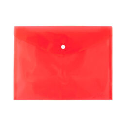 Mapa Kuverta Z Gumbom Levia A4 – Rdeča