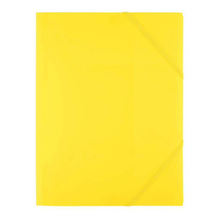 Mapa z elastiko pvc levia a4 - rumena