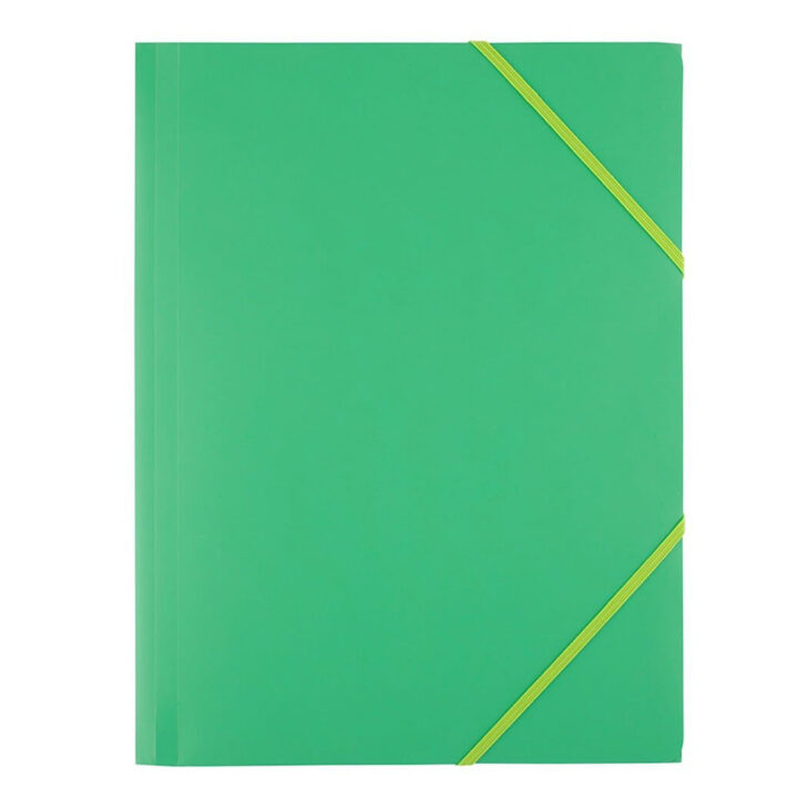 Mapa z elastiko pvc levia a4 - zelena