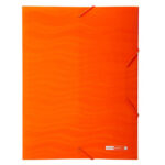 Mapa z elastiko pvc office - oranžna
