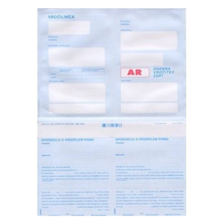 Obrazec 0,44/1 A4 laserski