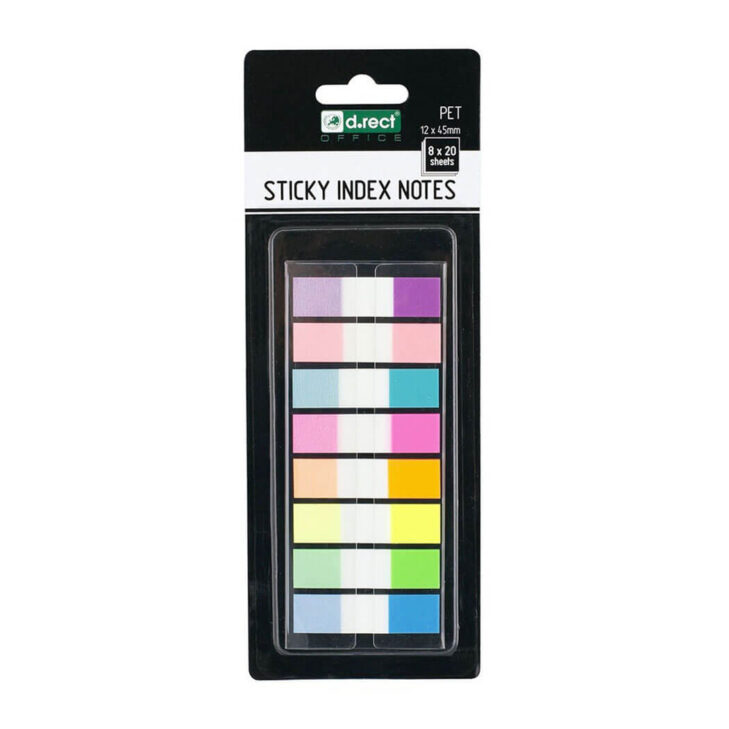 Označevalec strani levia pvc 12x45mm 1/8 barv int. 110504