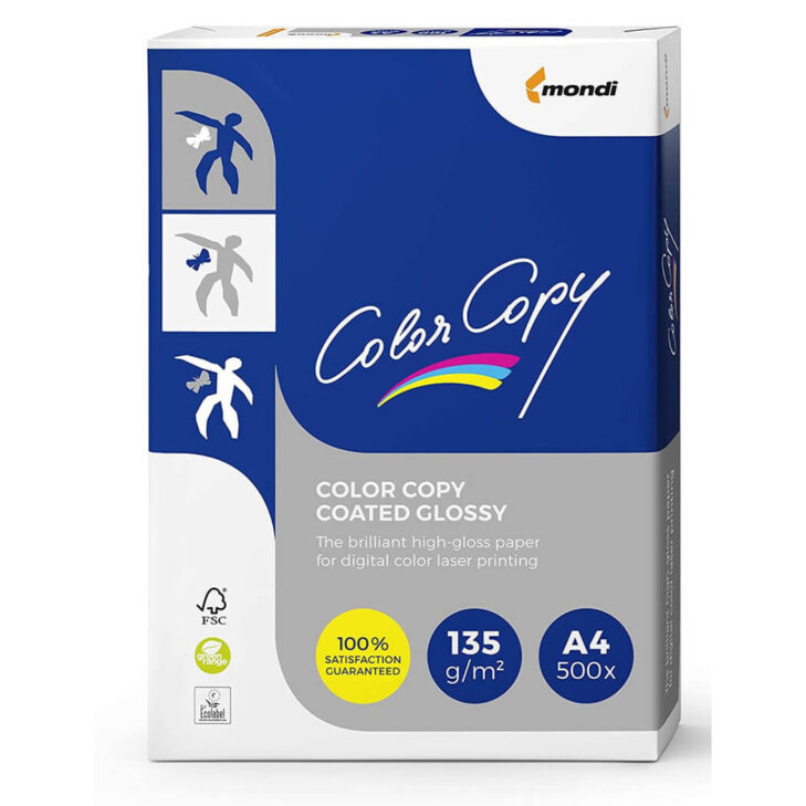 Papir Color Copy A4 135G Glossy Cot. 1/250
