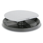 Podstavek za monitor kensington vrtljiv s predalom siv smartfit 60049eu