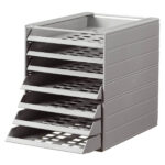 Predalnik durable idealbox 7 siv