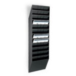 Predalnik stenski 12-delni a4 ležeč durable flexiboxx črn