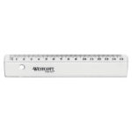 Ravnilo 15cm westcott pvc prozorno e-10150 bp