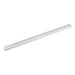 Ravnilo 50 cm alumini siv levia 009890