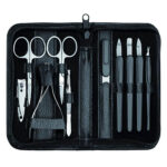 Set za manikuro Clauss 10-delni črn