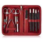 Set za manikuro Clauss 10-delni rdeč 86186-M-RT