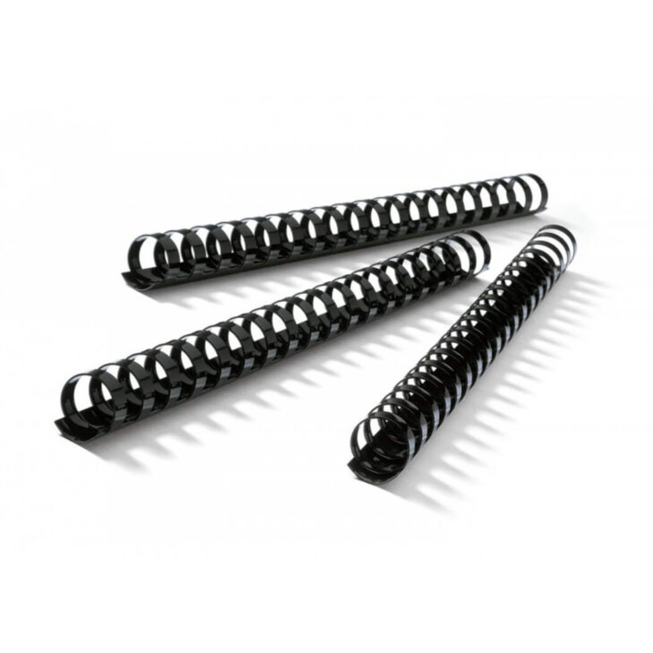 Špirala pvc 19mm gbc do 165l - črna