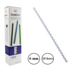 Špirala pvc 6mm gbc do 25l - bela