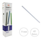 Špirala pvc 8mm gbc do 45l - bela