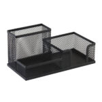 Stojalo kovinsko za svinčnike, sponke in lističe levia - črn