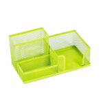 Stojalo kovinsko za svinčnike, sponke in lističe levia - zelen