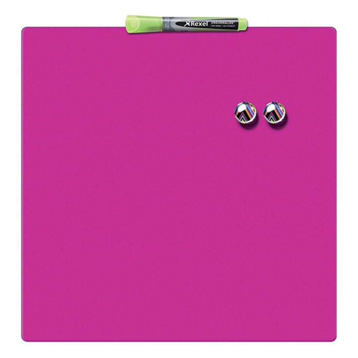 Tabla magnetna Nobo Quarter 36x36 cm roza 1903803