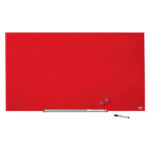 Tabla steklena Nobo Diamond 99,3x55,9 cm rdeča