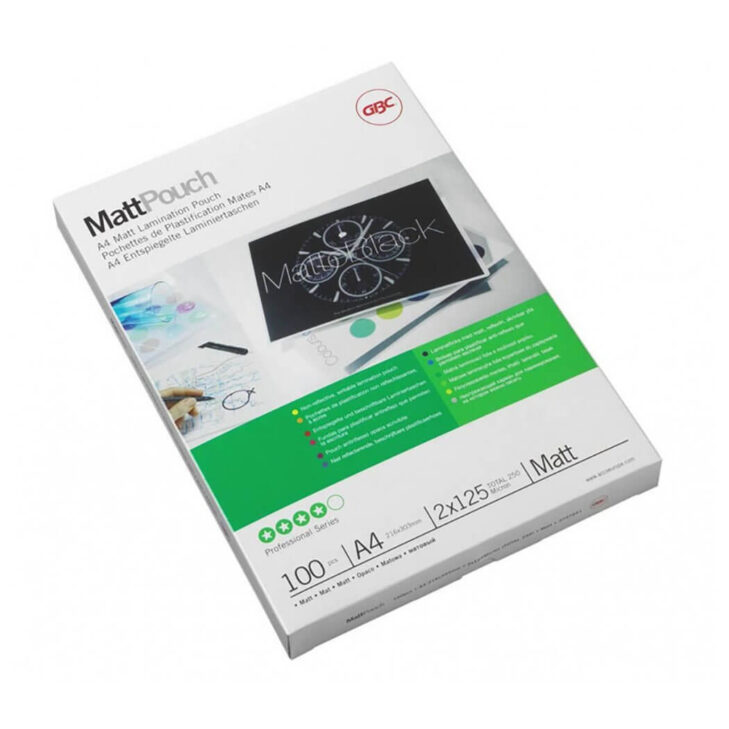 Žepki za plastificiranje a4 125mic mat 1/100 gbc 3747241