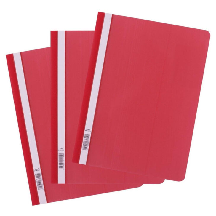 Mapa pvc s sponko levia lux - rdeča