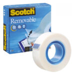 Selotejp beli scotch 811 19x33 odstranljiv