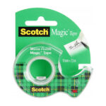 Selotejp beli scotch na stojalu 19x7,5m