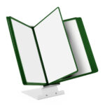 Stojalo namizno levia + predstavitvene mape 1/10 - zeleno