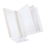 Stojalo namizno levia + predstavitvene mape 1/10 - belo