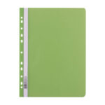 Mapa pvc s sponko levia s perforacijo - svetlo zelena