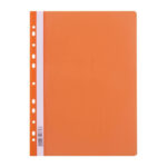 Mapa pvc s sponko levia s perforacijo - oranžna