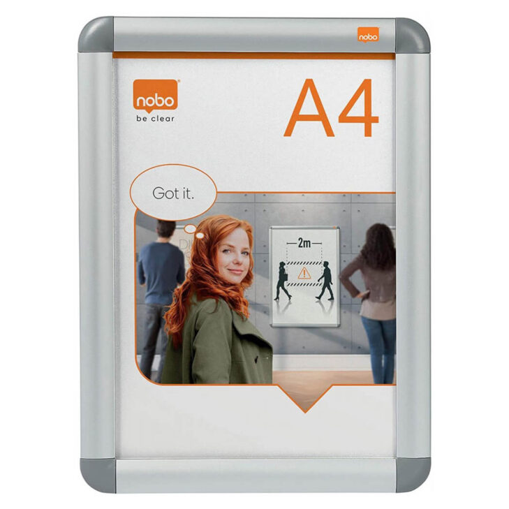 Okvir za sliko a4 210x297 aluminij okvir nobo
