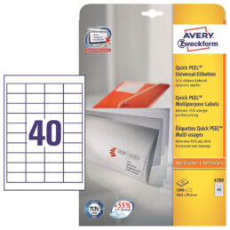 Etikete Zweckform 4780 48,5×25,4 mm 1/25