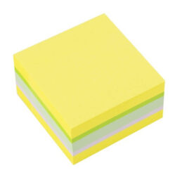 Kocka samolepilna levia 75×75 1/400 mix citrus 110624