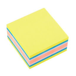 Kocka samolepilna levia 75×75 1/400 mix mango 110626