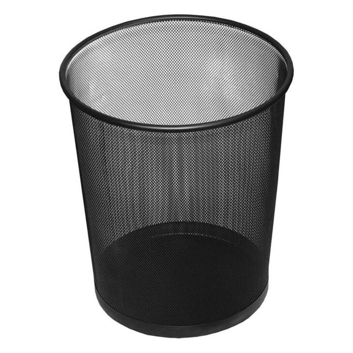 Koš za smeti kovinski 12l levia - črn