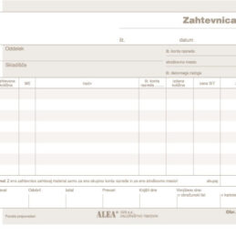 Obrazec 6,25 zahtevnica samokopirna