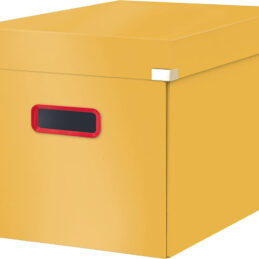Škatla za shranjevanje s pokrovom 320x310x360 leitz cosy rumena 53470019