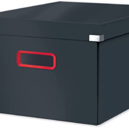 Škatla za shranjevanje s pokrovom 281x200x370 leitz cosy siva 53480089