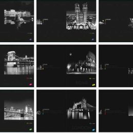 Zvezek a4 mp črtan elisa mesta ponoči 52-listni