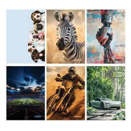 Zvezek a4 mp črtan street maxi 50l z robom