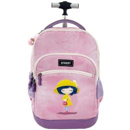Torba šolska na kolesih trolley rain girl