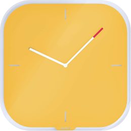 Ura stenska steklena leitz cosy rumena 90170019