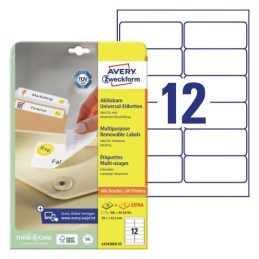 Etikete zweckform l4743rev 99,1×42,3mm odstranljive 1/25