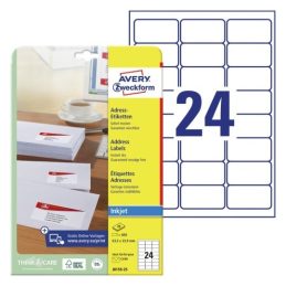Etikete zweckform j8159 63,5×33,9mm 1/25