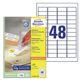 Etikete zweckform l4736rev 45,7×21,2mm odstranljive 1/100