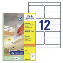 Etikete zweckform l4743rev 99,1×42,3mm odstranljive 1/100