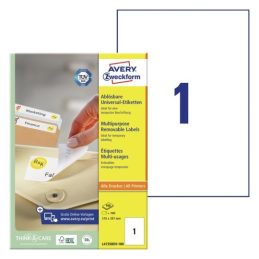 Etikete zweckform l4735rev 210x297mm odstranljive 1/100