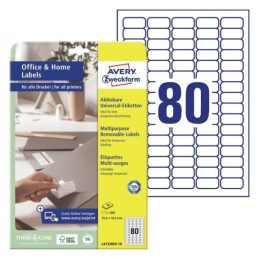 Etikete zweckform l4732rev 35,6×16,9mm 1/10 odstranljive